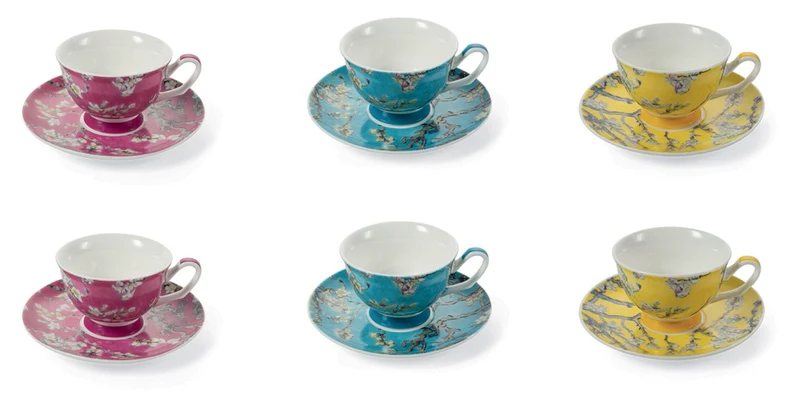 Set 6 Tazzine da Caffè Ø11,5x5 cm in Porcellana Villa d'Este Home Tivoli Japanese