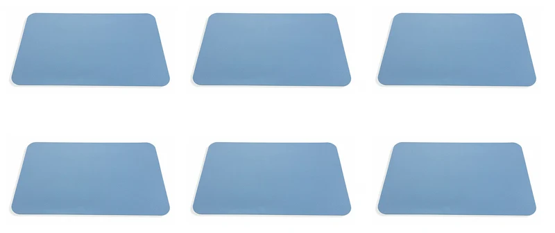 Set 6 Tovagliette 45x30x0,2 cm in Pvc Villa d'Este Home Tivoli Texas Verdi