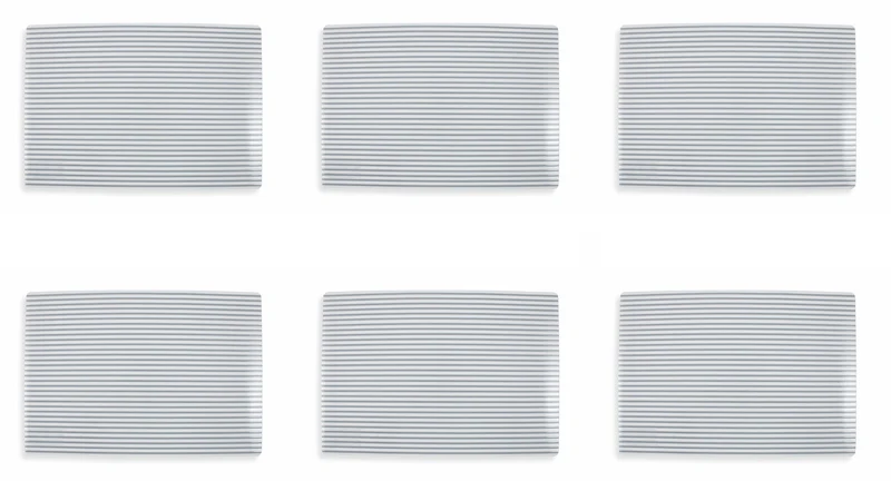 Set 6 Tovagliette 30x45 cm in Pvc Villa d'Este Home Tivoli Stripes