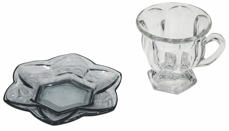 Set 6 Tazzine da Caffè Ø7x7 cm in Vetro Villa d'Este Home Tivoli Glass Trasparenti