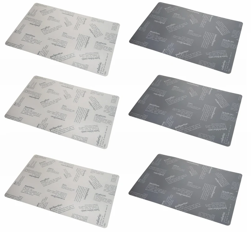 Set 6 Tovagliette 45x30 cm in Pvc Villa d'Este Home Tivoli Victionary