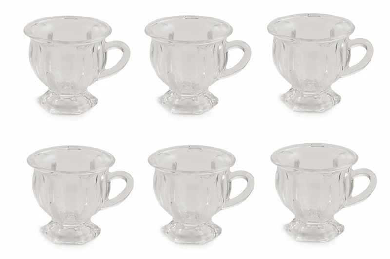 Set 6 Tazzine Caffè in Vetro 90 ml Villa d'Este Home Tivoli Glass