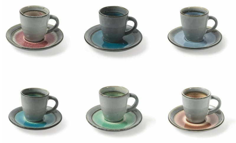 Set 6 Tazzine da Caffè in Gres Villa d'Este Home Tivoli Bahamas