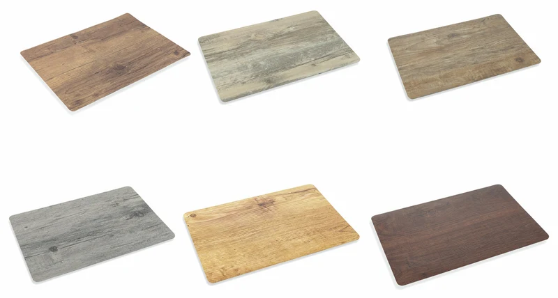 Set 6 Tovagliette 30x45 cm in Plastica Villa d'Este Home Tivoli Effetto Legno