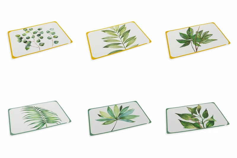 Set 6 Tovagliette 45x30 cm in Plastica Villa d'Este Home Tivoli Oriental Botanique