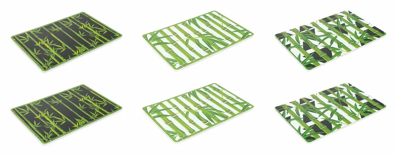 Set 6 Tovagliette 45x30 cm in Plastica Villa d'Este Home Tivoli Urban Bamboo Vari Colori