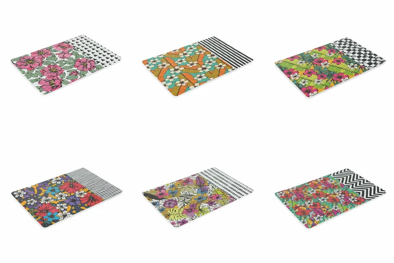 Set 6 Tovagliette 45x30 cm in Plastica Villa d'Este Home Tivoli Carribbean Queen