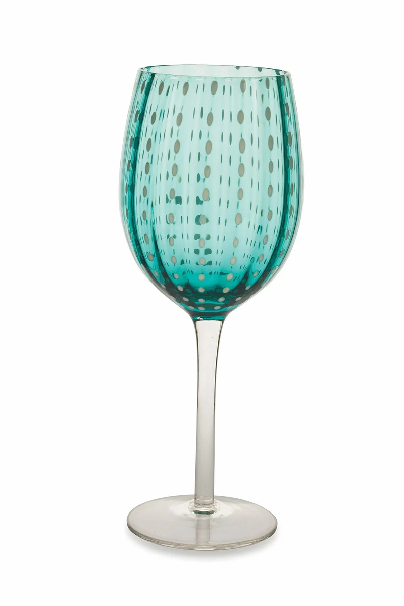 Set 6 Calici in Vetro 300 ml Villa d'Este Home Tivoli Coppa Verde Shiraz