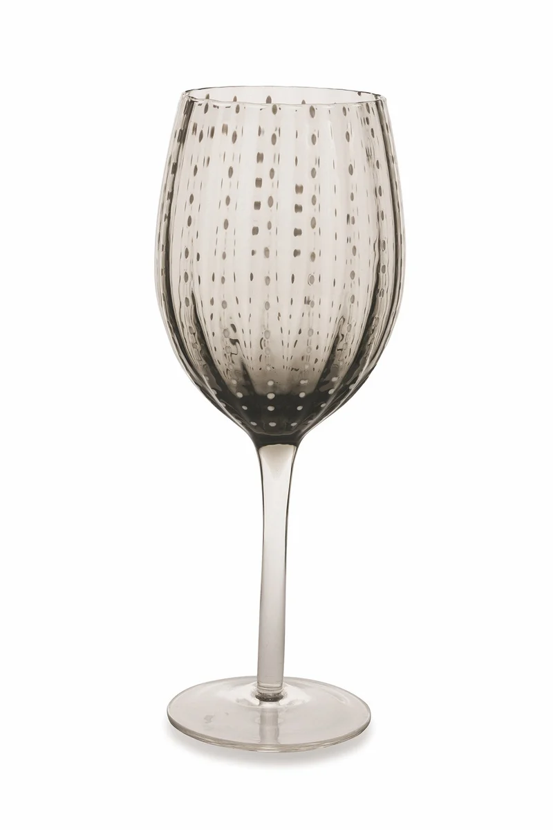 Set 6 Calici in Vetro 300 ml Villa d'Este Home Tivoli Coppa Grigia Shiraz