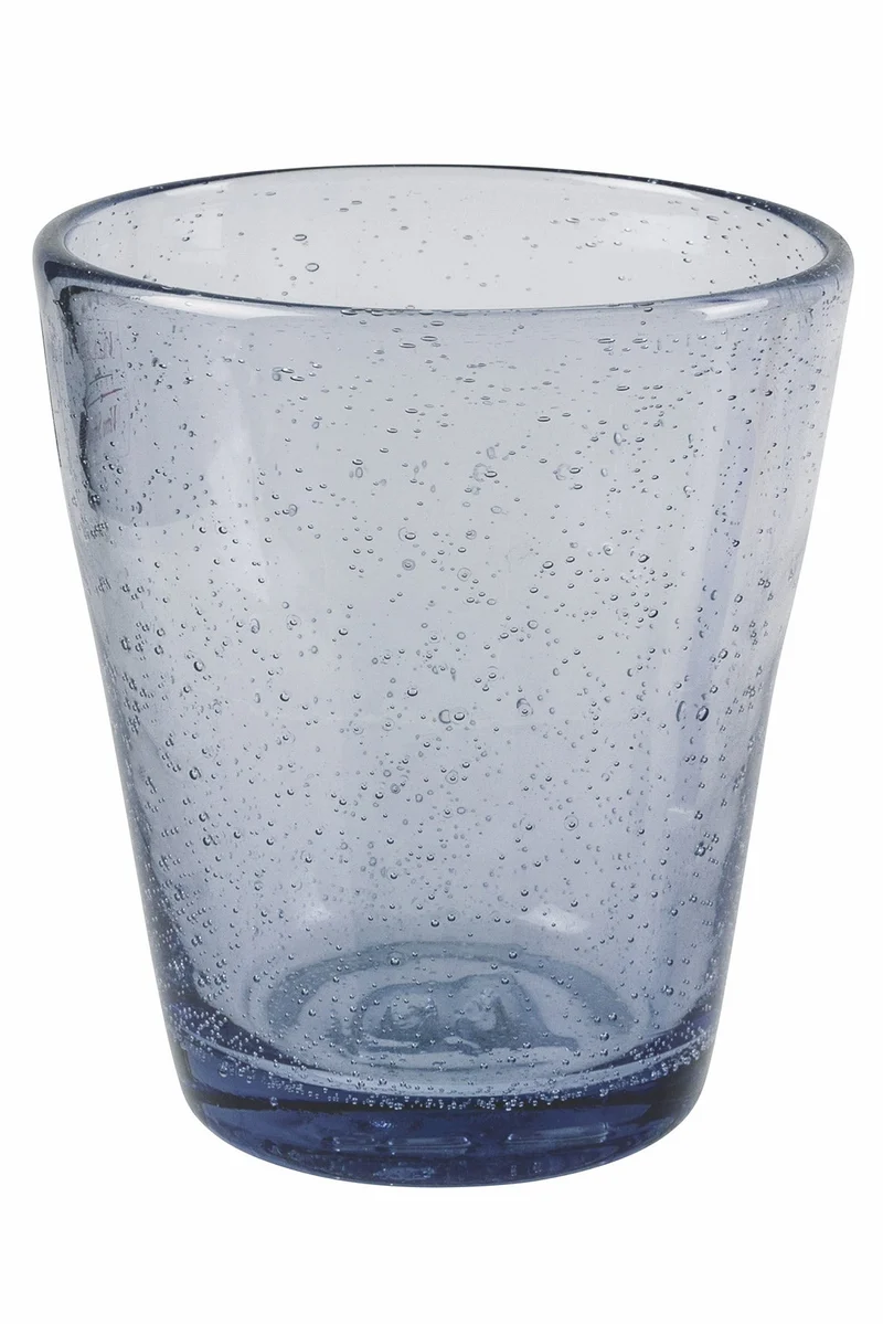 Set 6 Bicchieri per Acqua in Pasta Di Vetro 250 ml Villa d'Este Home Tivoli Indaco Cancun Satin