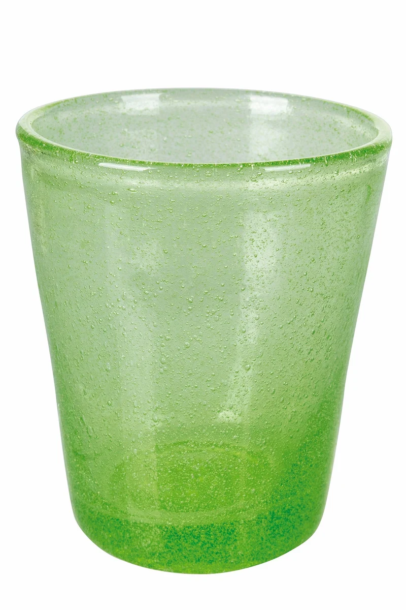 Set 6 Bicchieri per Acqua in Pasta Di Vetro 250 ml Villa d'Este Home Tivoli Verde Cancun Satin
