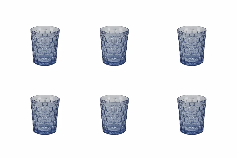 Set 6 Bicchieri Acqua in Vetro 250 ml Villa d'Este Home Tivoli Ottagono