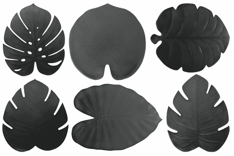 Set 6 Tovagliette Foglia Tropicale 47x37 cm Villa d'Este Home Tivoli Jungle