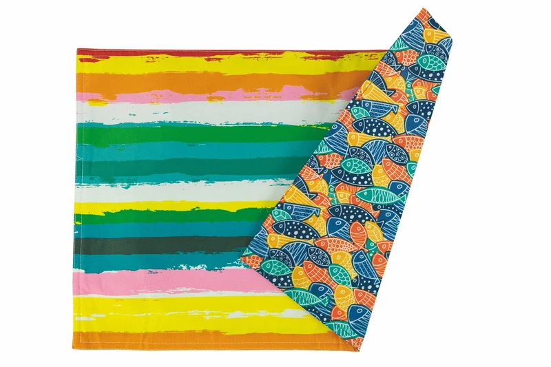 Set 12 Tovagliette Double Face 48x33 cm Villa d'Este Home Tivoli Canfisher