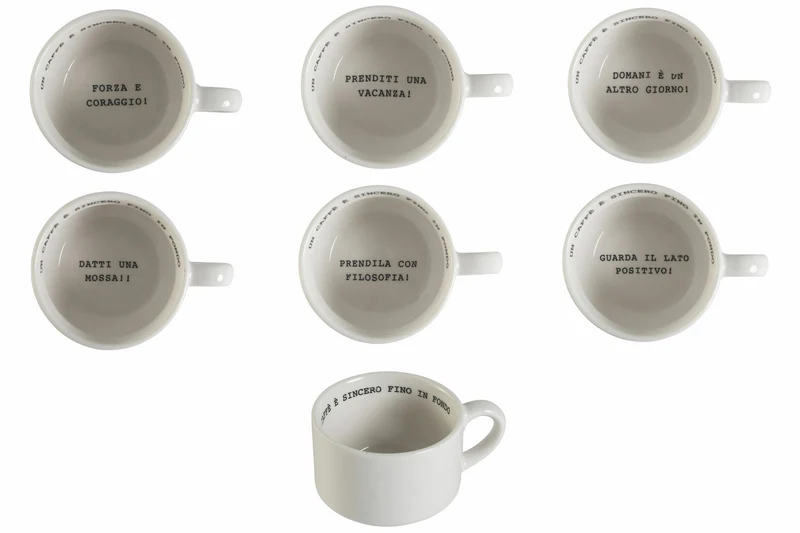 Set 12 Tazzine da Caffè 90 ml in New Porcellana Villa d'Este Home Tivoli Caffeomanzia