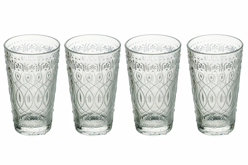 Set 4 Bicchieri Bibita 385 ml in Vetro Villa d'Este Home Tivoli New Marrakech