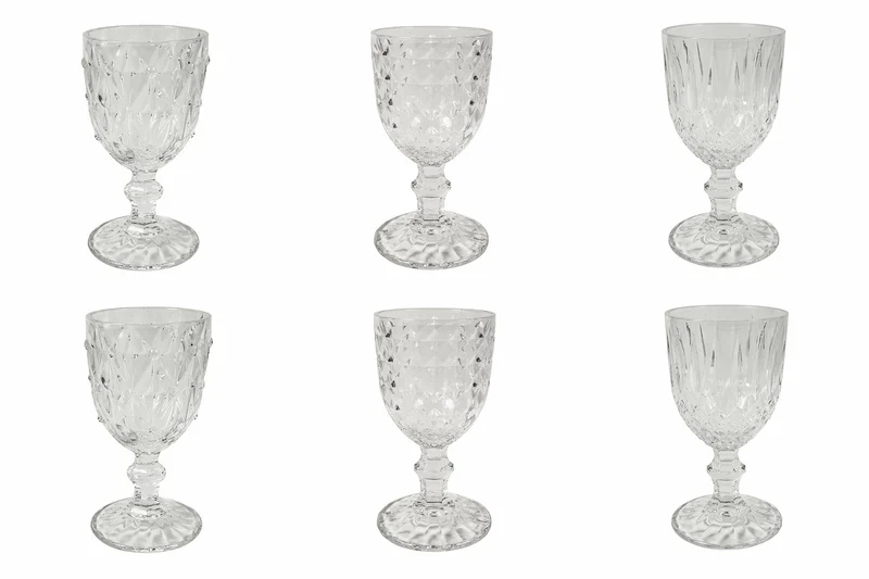 Set 6 Calici in Vetro 200 ml Villa d'Este Home Tivoli Loira