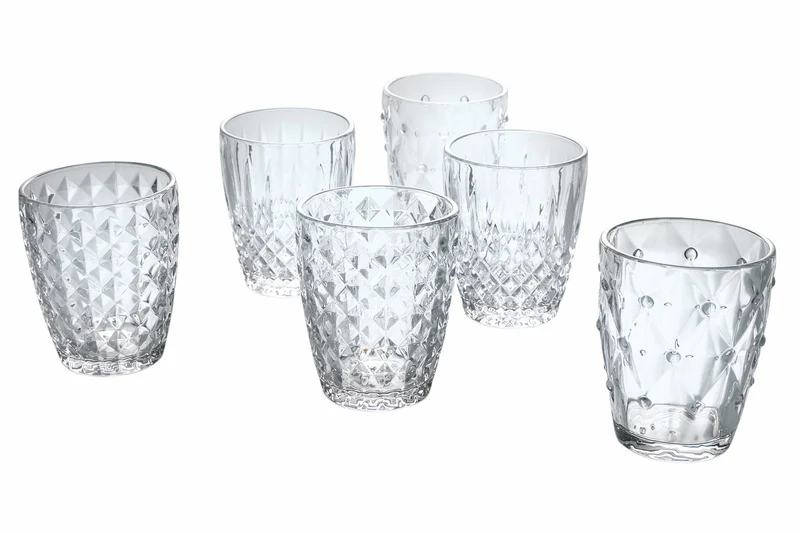 Set 6 Bicchieri Acqua in Vetro 280 ml Villa d'Este Home Tivoli Loira