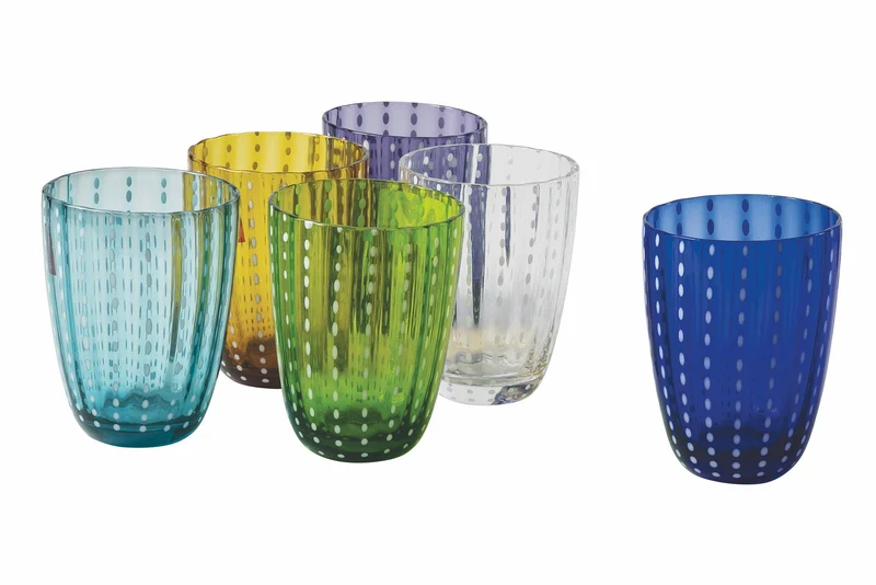 Set 6 Bicchieri Acqua in Vetro 300 ml Villa d'Este Home Tivoli Kalahari