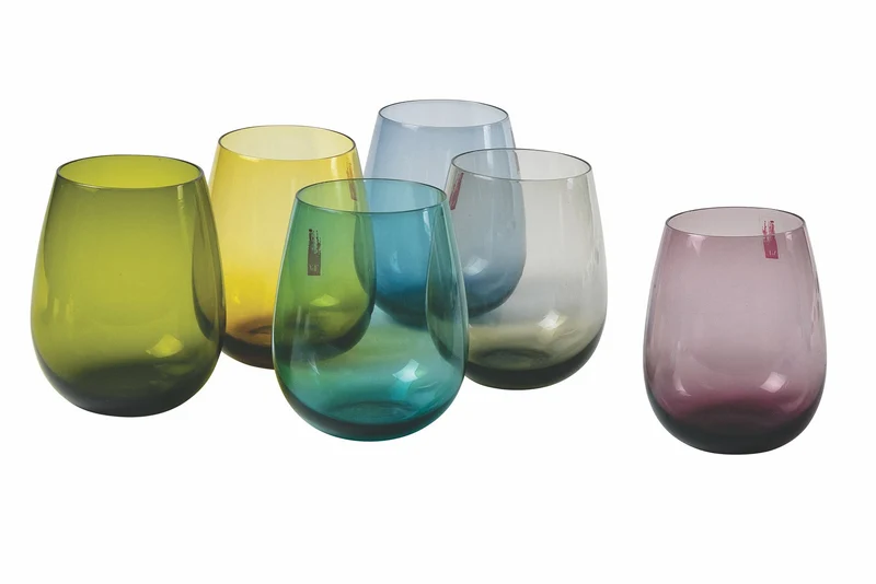 Set 6 Bicchieri Acqua in Vetro Villa d'Este Home Tivoli Happy Hour