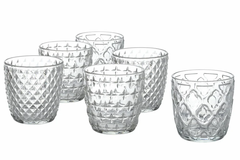 Set 6 Bicchieri Acqua in Vetro 325 ml Villa d'Este Home Tivoli Diversity