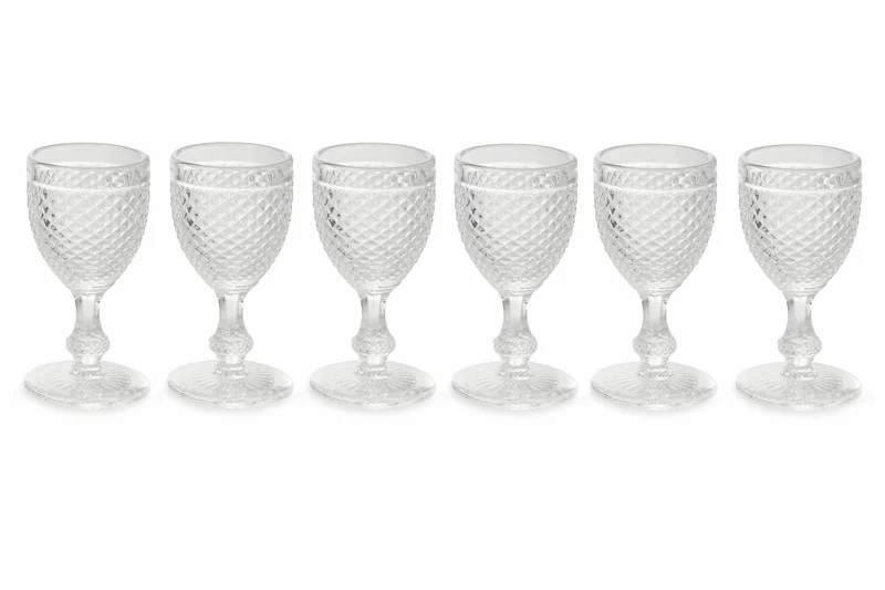 Set 6 Liquorini in Vetro 50 ml Villa d'Este Home Tivoli Diamond