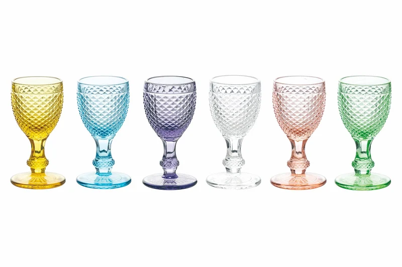 Set 6 Calici Liquore in Vetro 55 ml Villa d'Este Home Tivoli Diamond