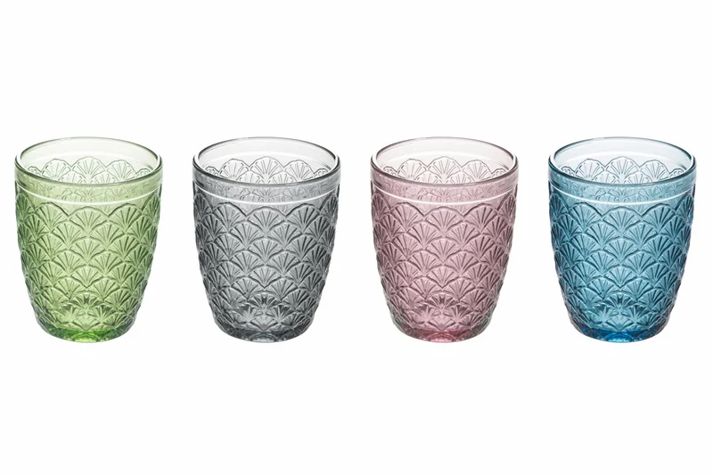 Set 4 Bicchieri Acqua in Vetro 240 ml Villa d'Este Home Tivoli Deco