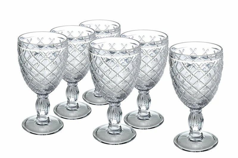 Set 6 Calici in Vetro 280 ml Villa d'Este Home Tivoli Castle