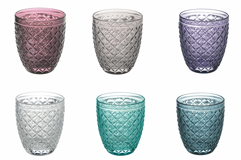 Set 6 Bicchieri Acqua in Vetro 350 ml Villa d'Este Home Tivoli Castle