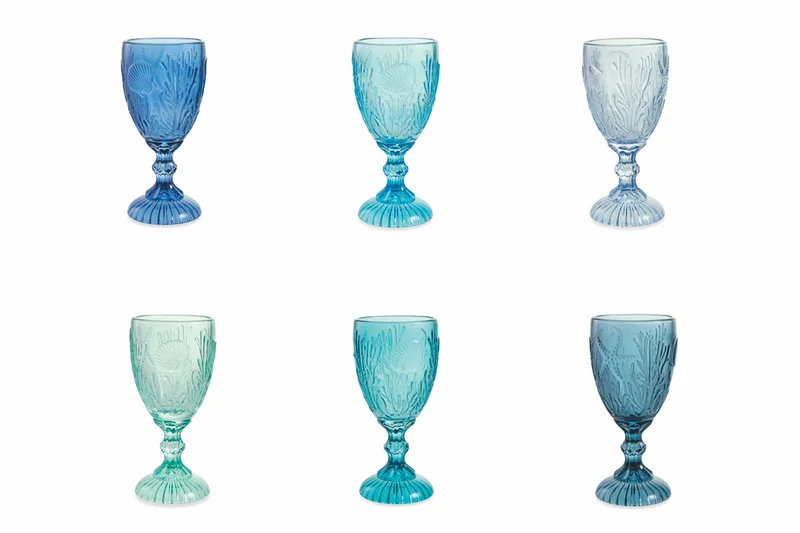 Set 6 Calici Ø8x16,5 cm in Vetro Villa d'Este Home Tivoli Pantelleria