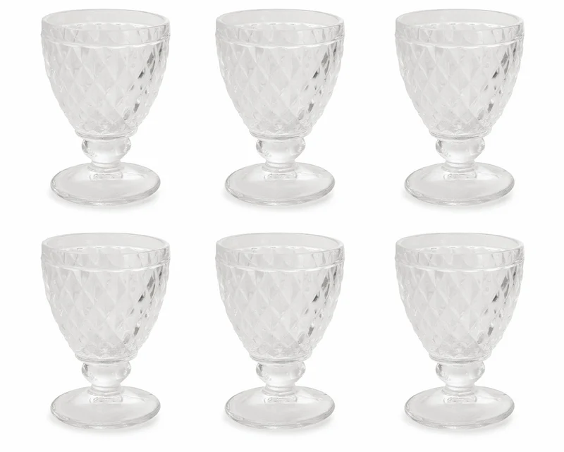 Set 6 Calici Ø9x13 cm in Vetro Villa d'Este Home Tivoli Imperial Trasparenti