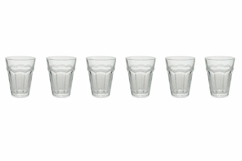 Set 6 Bicchieri Ø8,5x11 cm in Vetro Villa d'Este Home Tivoli Floyd Trasparenti