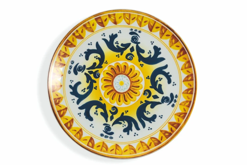 Set 6 Piatti Piani in Porcellana Ø27 cm Villa d'Este Home Tivoli Sicilia