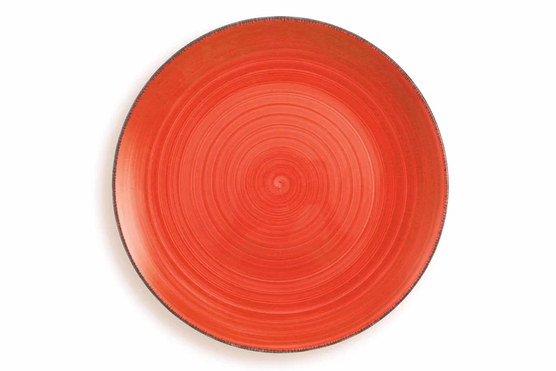 Set 6 Piatti Piani in Gres Rosso Villa d'Este Home Tivoli New Baita