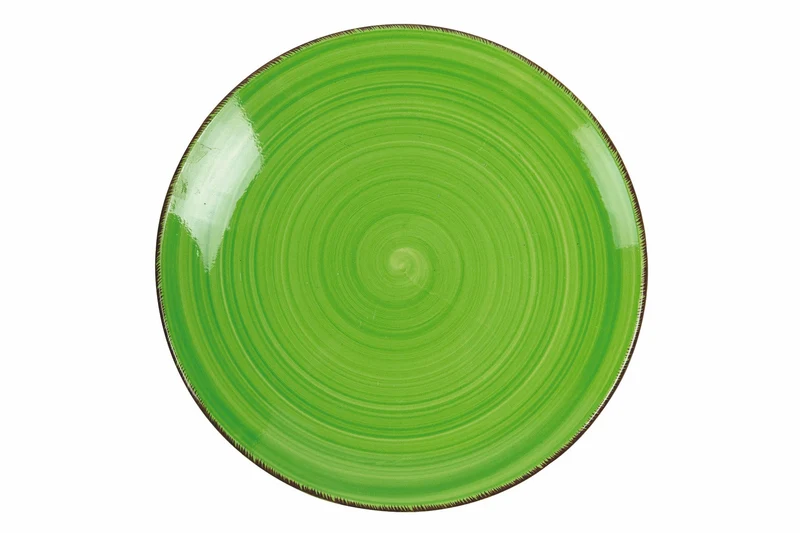 Set 6 Piatti Frutta in Gres Ø19,3 cm Villa d'Este Home Tivoli Verde New Baita