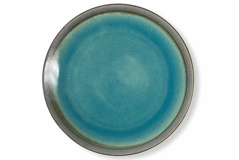 Set 6 Piatti Piani Ø27,5 cm in Gres Villa d'Este Home Tivoli Turchese Bahamas