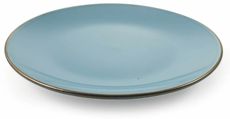 Set 6 Piatti Piani Ø27,5x3 cm in Gres Villa d'Este Home Tivoli Royal Light Azzurri