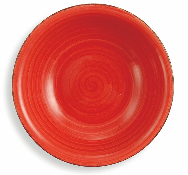 Set 6 Piatti Fondi Ø21,5x5,5 cm in Gres Villa d'Este Home Tivoli New Baita Rossi