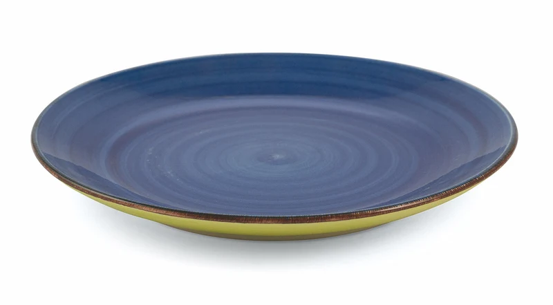 Set 6 Piatti Frutta Ø19x2,5 cm in Gres Villa d'Este Home Tivoli Baita Blu