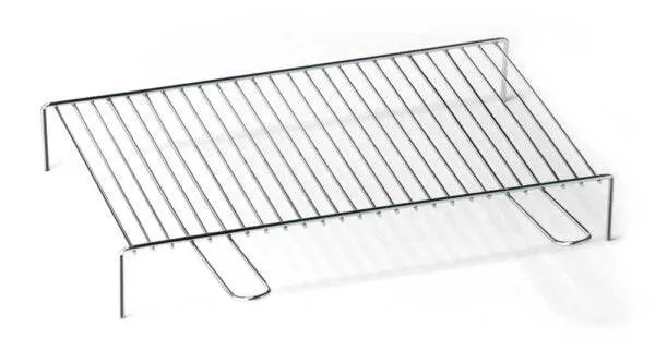 Graticola Camino Acciaio Inox - 2 Manici, Piedini, Diverse Dimensioni