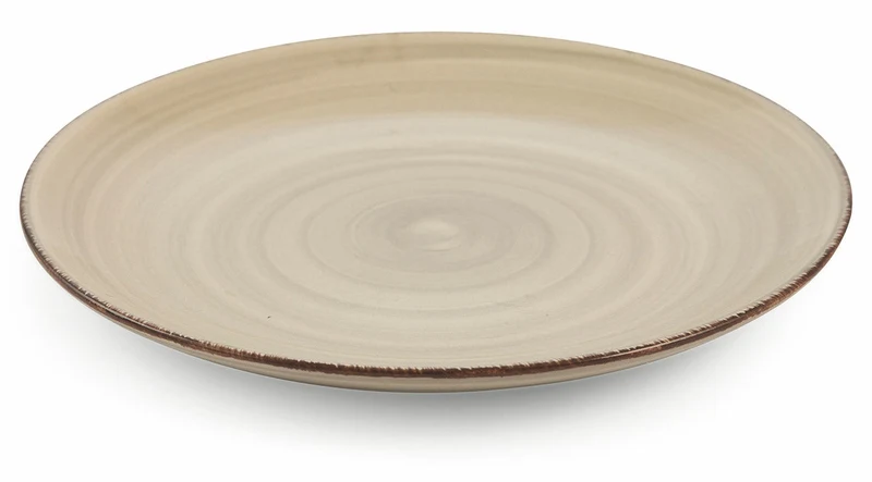 Set 6 Piatti Frutta Ø20x2,5 cm in Gres Villa d'Este Home Tivoli New Baita Grigio