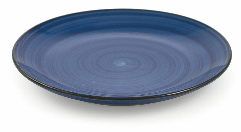 Set 6 Piatti Frutta Ø20x2,5 cm in Gres Villa d'Este Home Tivoli New Baita Blu