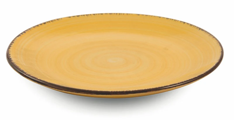 Set 6 Piatti Frutta Ø19x2 cm in Gres Villa d'Este Home Tivoli Baita Giallo