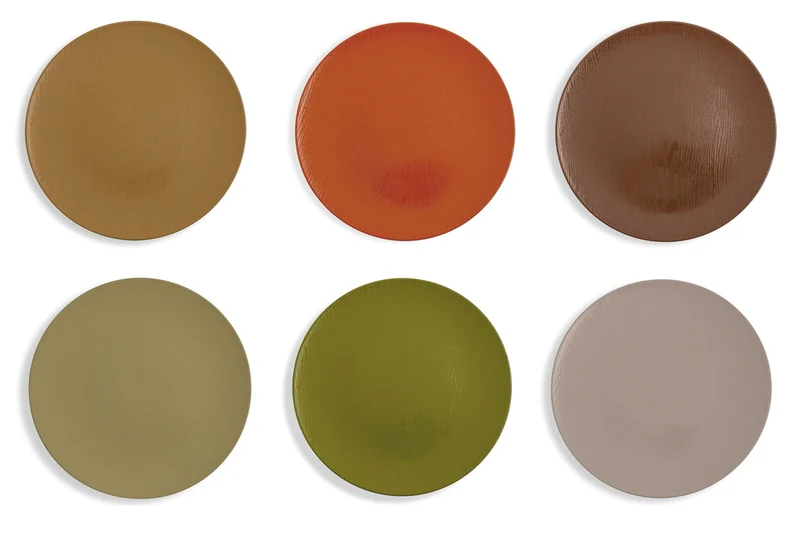 Set 6 Sottopiatti Ø33x3 cm in Plastica Villa d'Este Home Tivoli Sombrero Light