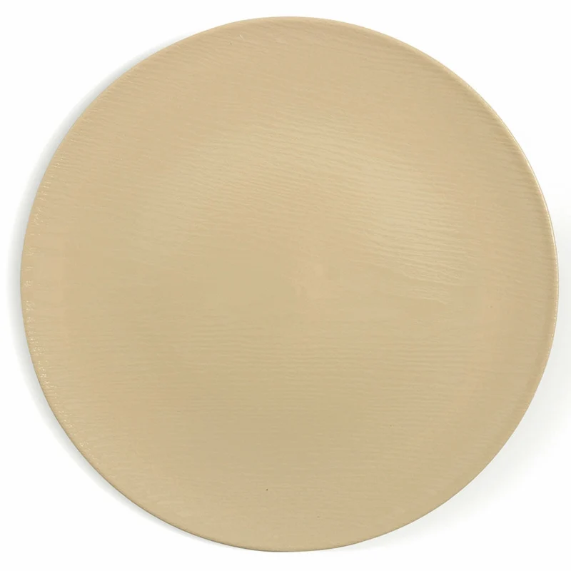 Set 6 Sottopiatti in Plastica Ø 33cm Villa d'Este Wood Crema Matto
