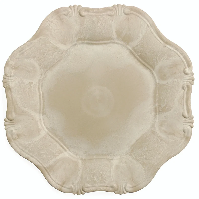 Set 6 Sottopiatti in Plastica Ø 33cm Villa d'Este Hippy Fango