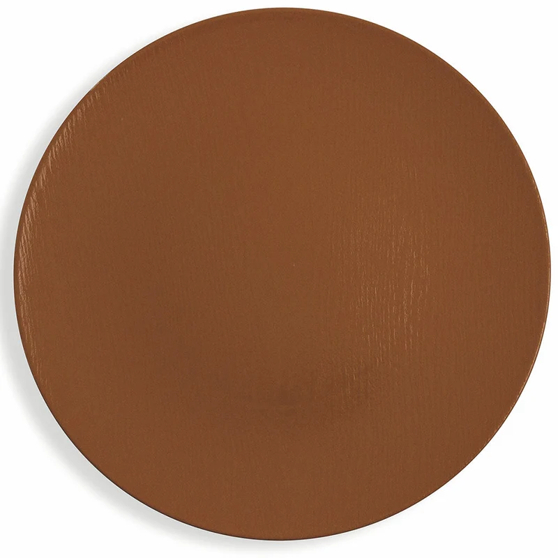 Set 6 Sottopiatti in Plastica Ø 33cm Villa d'Este Wood Nocciola