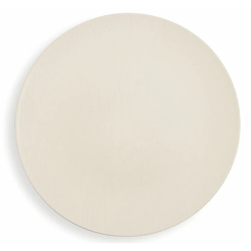 Set 6 Sottopiatti in Plastica Ø 33cm Villa d'Este Wood Bianco Lucido