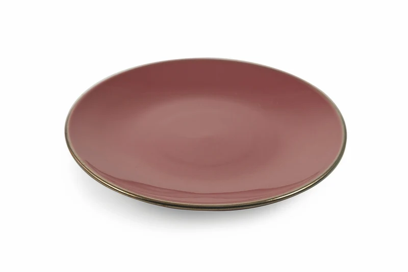 Set 6 Piatti Frutta Ø19,5x2 cm in Gres Villa d'Este Home Tivoli Royal Passion Rosa